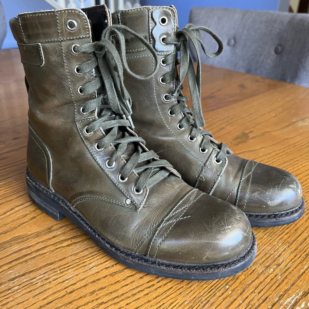 Diesel Green Combat Boots men’s size 41